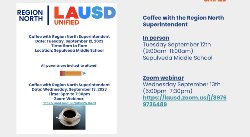 Coffee with the Region Superintendent 9/12